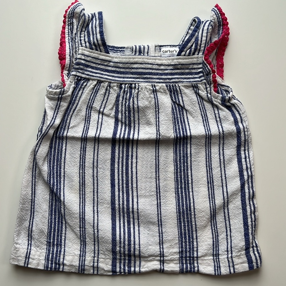 Carter’s Linen Baby Top 9M